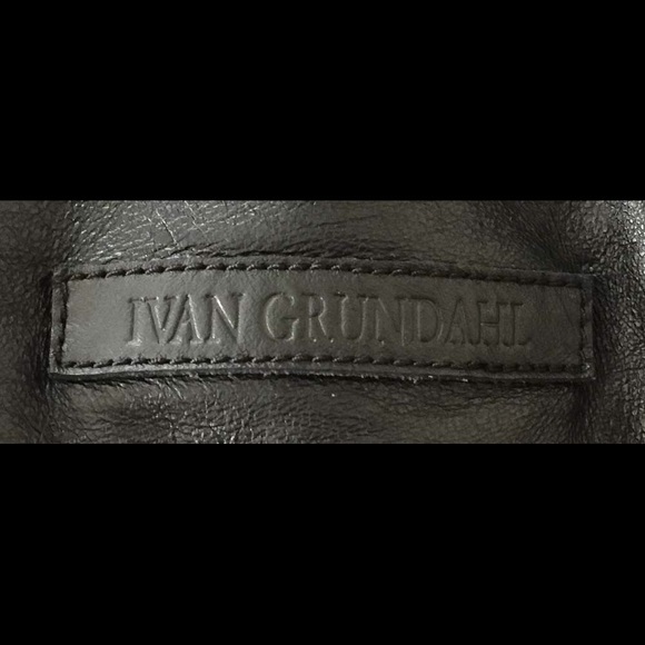 NWT 2-sized IVAN GRUNDAHL leather foldover BAG - Picture 7 of 9